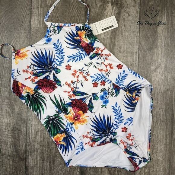 Finwanlo Criss Cross Lace Up One Piece Swimsuit Size XL - Picture 3 of 4